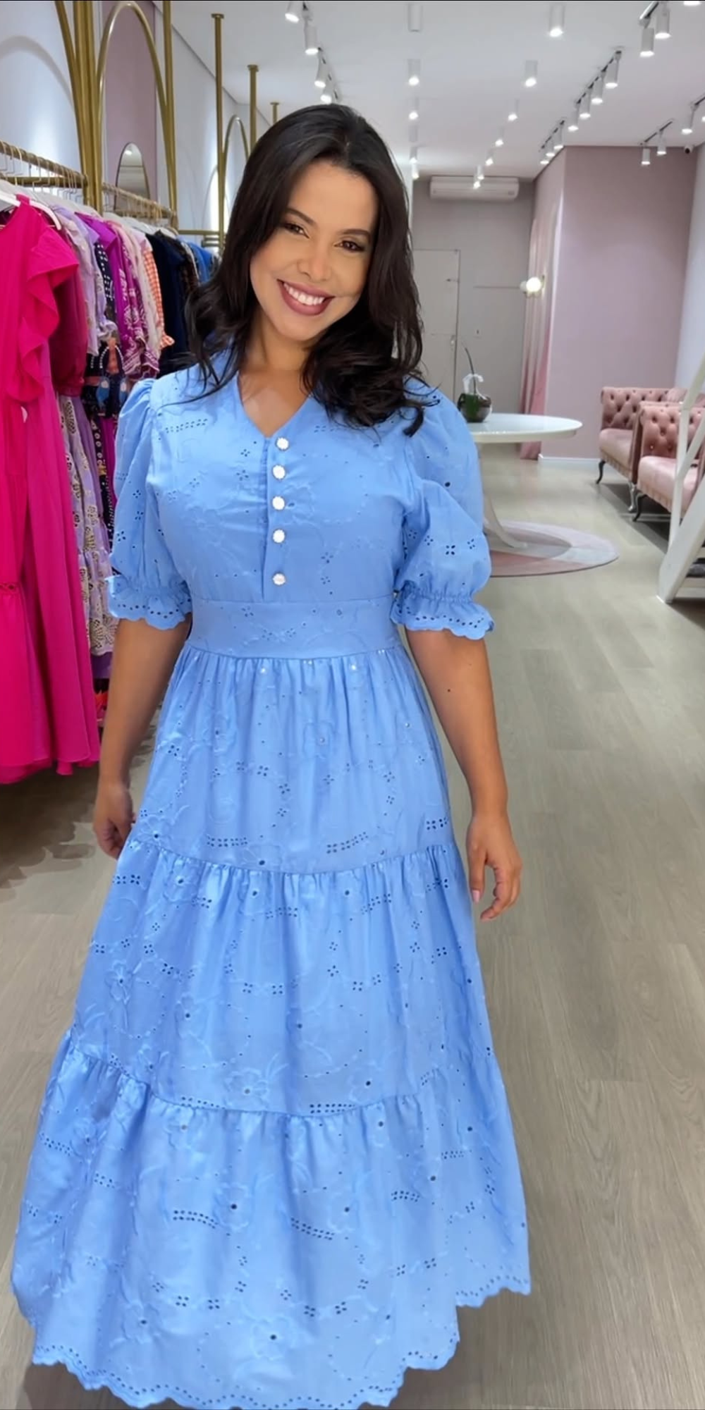 Vestido Madalena Azul