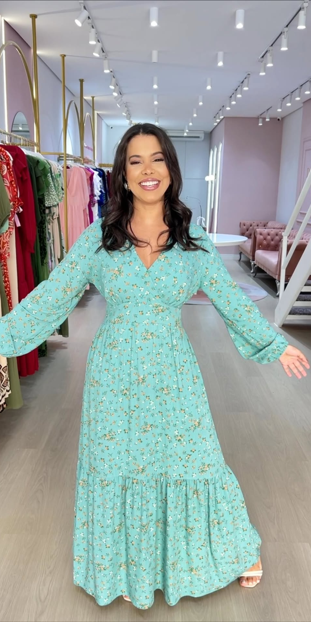 Vestido Valdirene Flores Amarelas